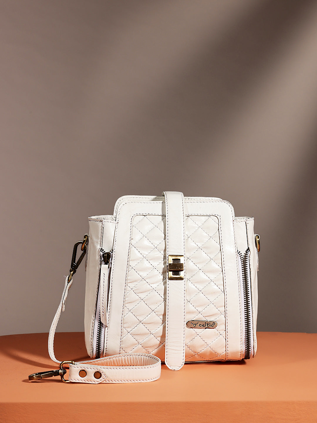 Premium Quilted Leather Shoulder Bag – Stylish Everyday Crossbody Handbag