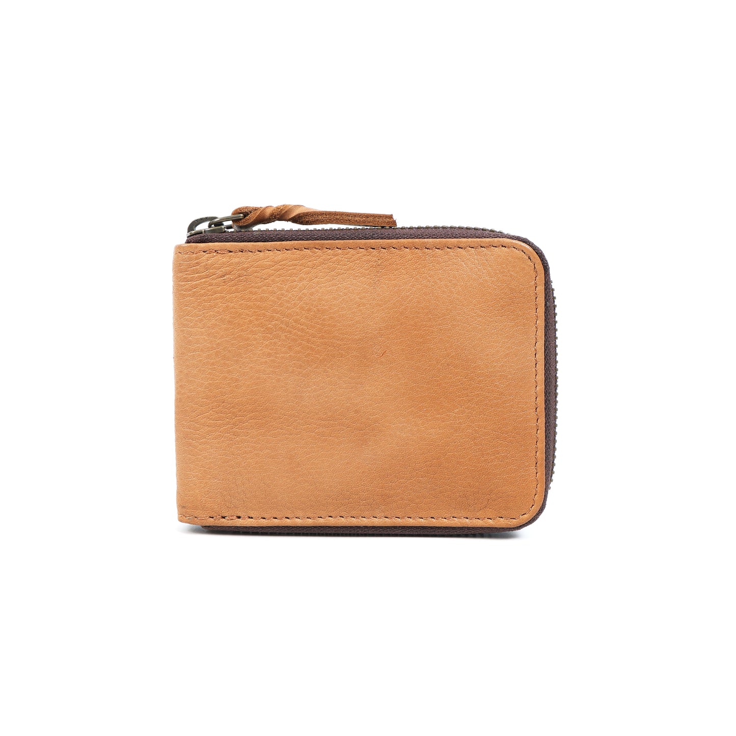 Camel Tan Zip Leather Wallet for Men – Premium Compact Wallet LA-1431