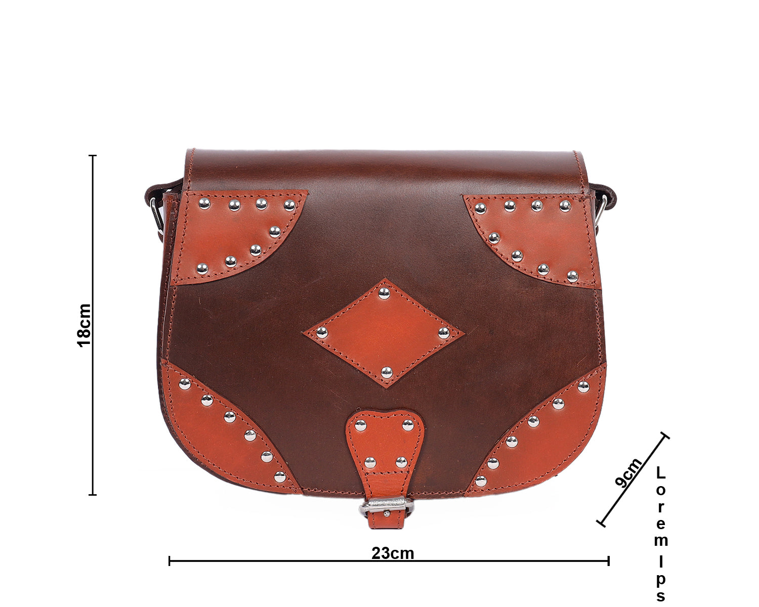 Sophisticated Style on the Go: Brown Designer Leather Sling Bag. - CELTICINDIA