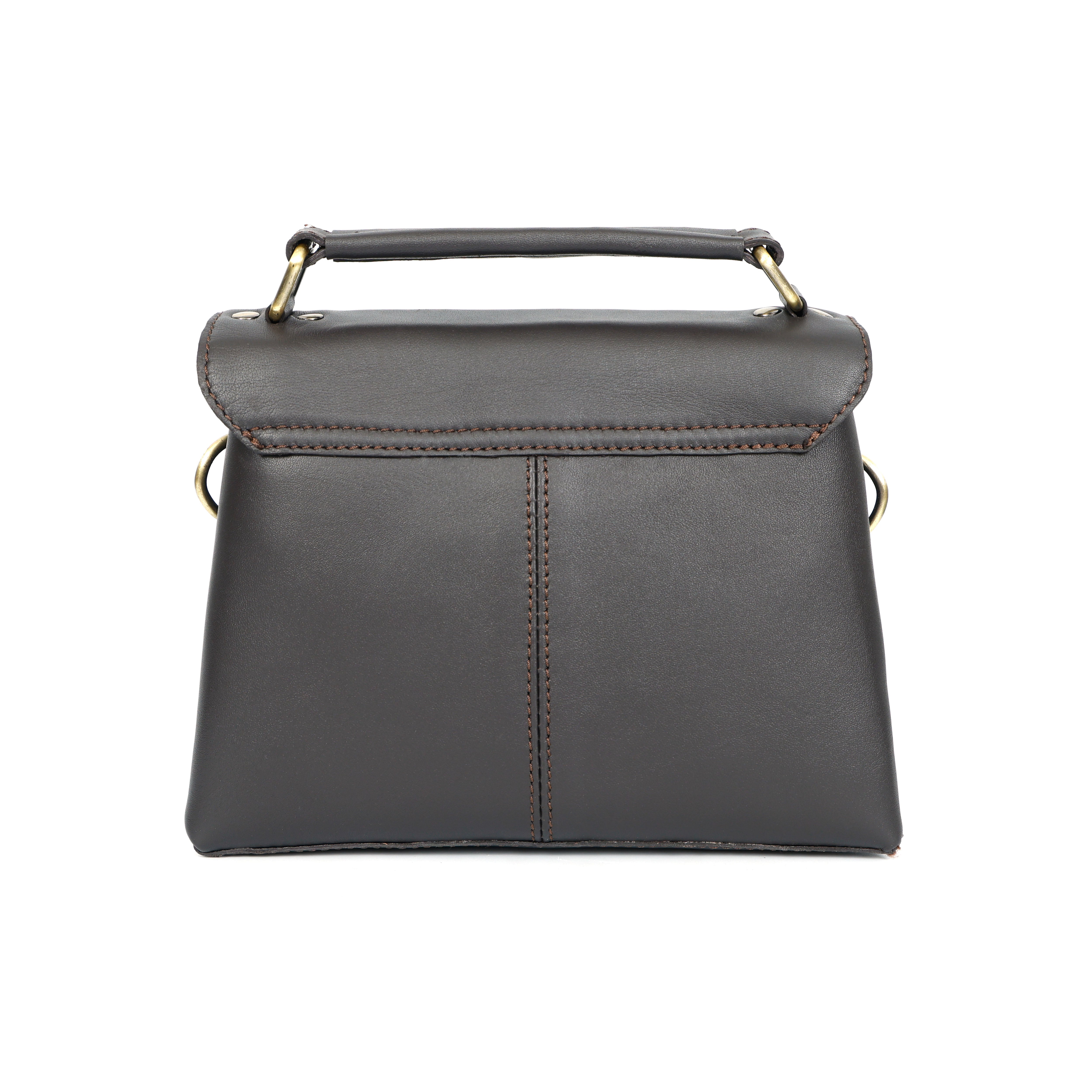 Premium Genuine Leather Satchel hand bag with Detachable Strap