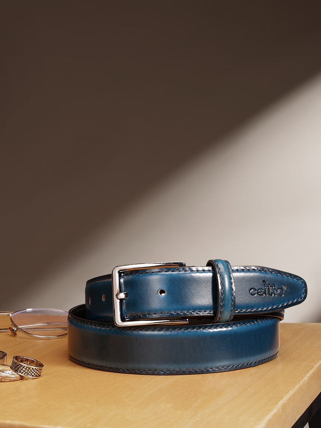 Unisex Classic Black Leather Formal Belt With Silver Buckle For Office Daily Wear