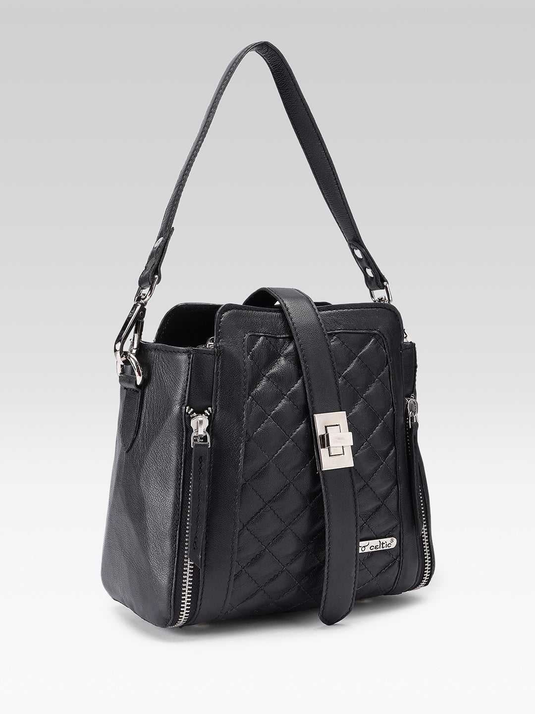 Premium Quilted Leather Shoulder Bag – Stylish Everyday Crossbody Handbag