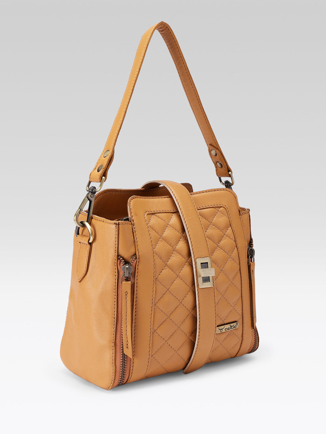 Premium Quilted Leather Shoulder Bag – Stylish Everyday Crossbody Handbag