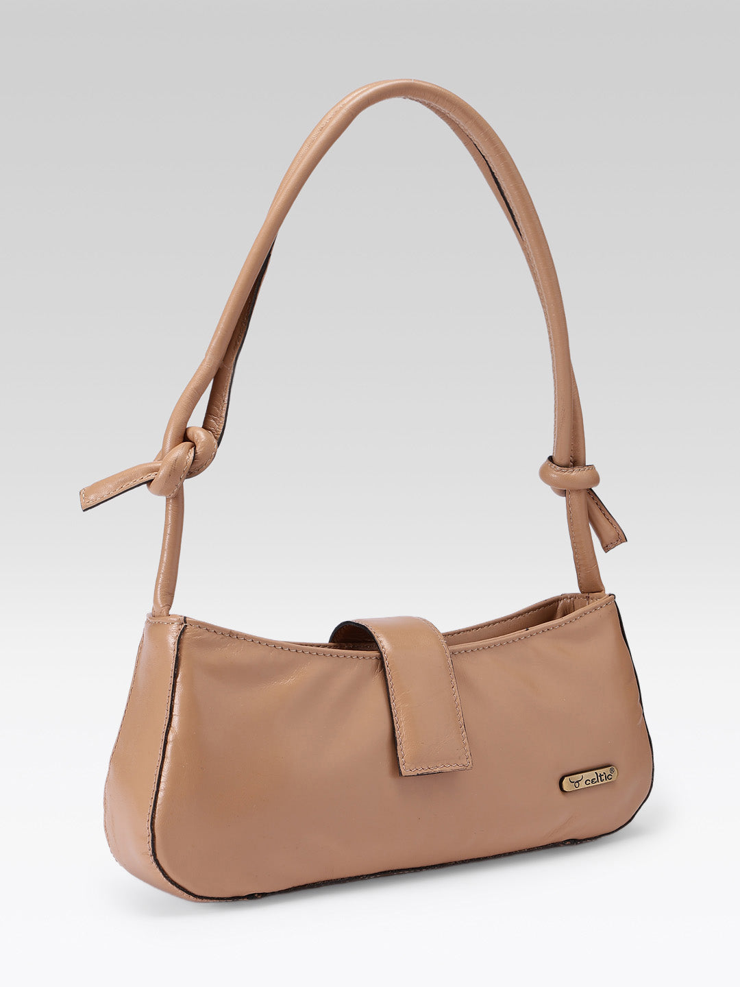 Premium  Leather Hand & Shoulder Bag for Women with Bow Detail