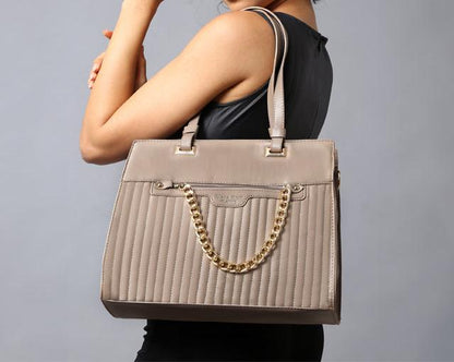 Classic Synthetic Beige Bag for Women – Elegant & Versatile Handbag,ART:-DK-2006