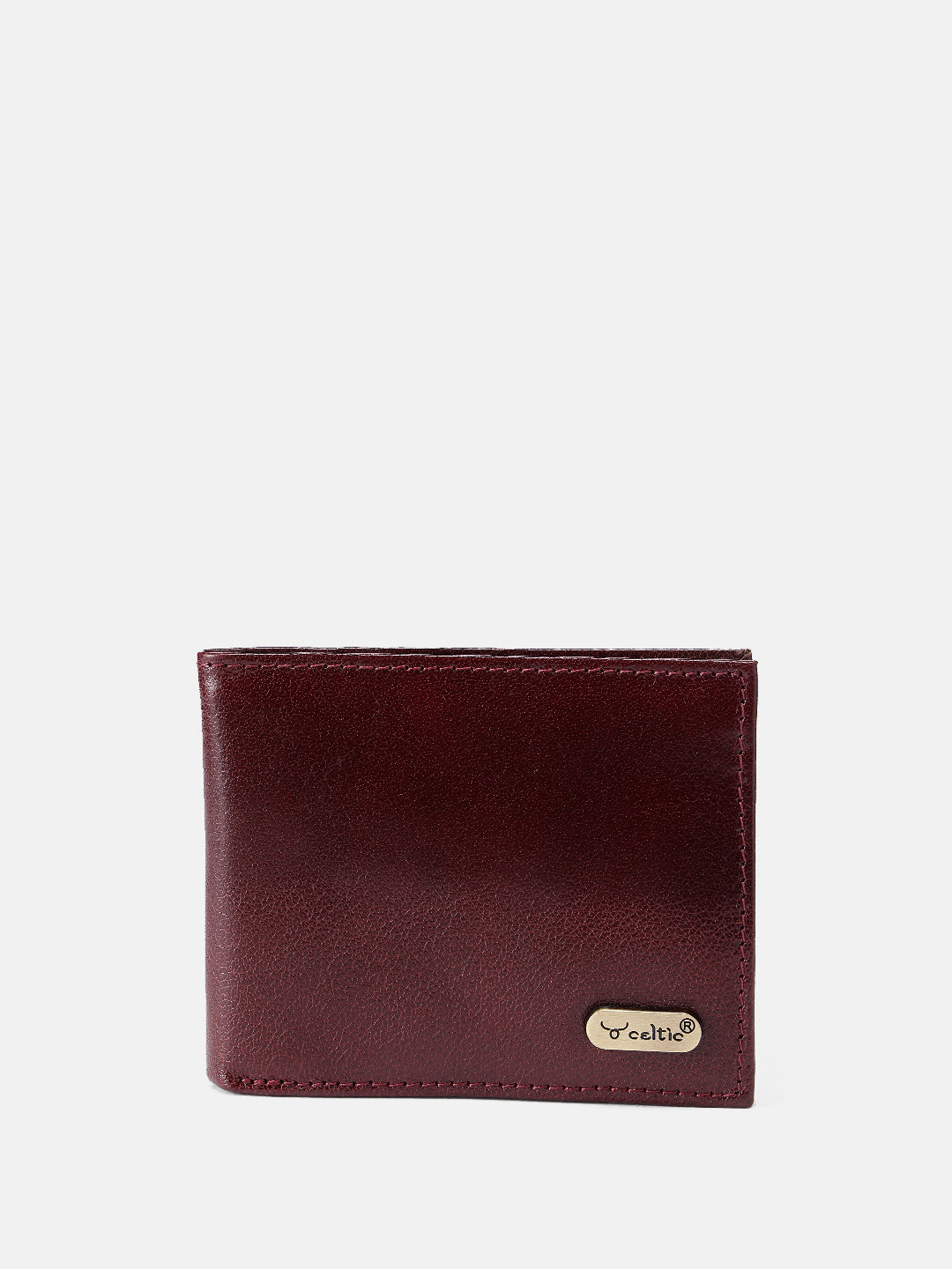 Premium Genuine Leather Bi-Fold Wallet with Zip Coin Pocket & Card Slots