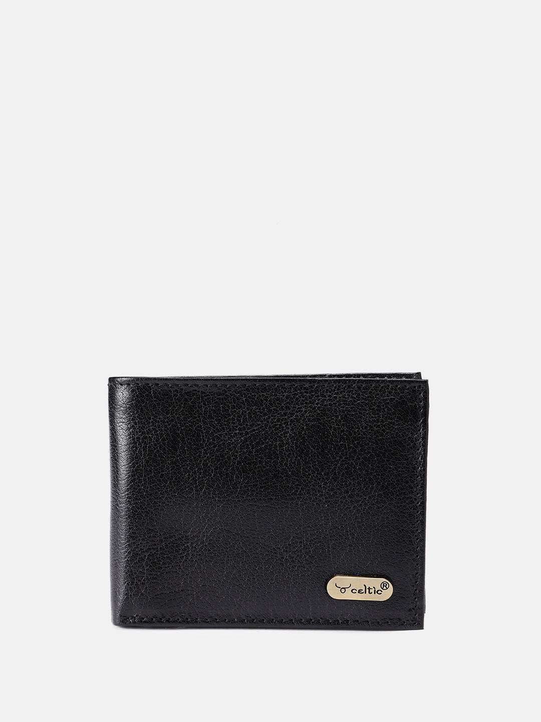 Premium Genuine Leather Bi-Fold Wallet with Zip Coin Pocket & Card Slots
