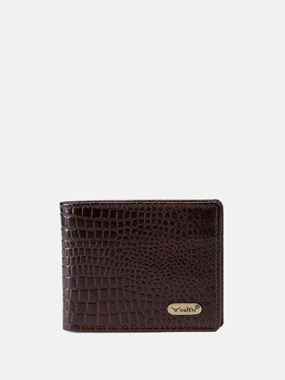 Premium Genuine Leather Crocodile Embossed Bi-Fold Wallet for Men | Multiple Card Slots