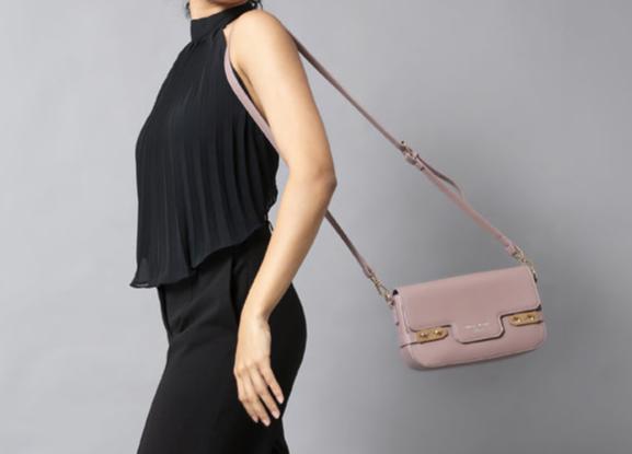 Fashionable Synthetic Blush Pink Women's Bag – Elegant, Trendy & Versatile Handbag, ART:-DK-2013