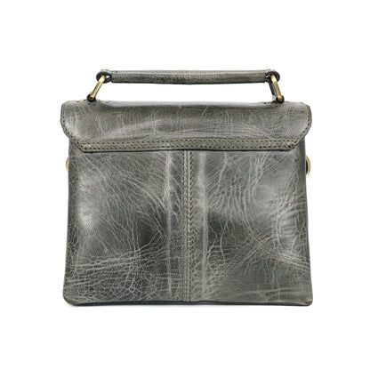 Premium Genuine Leather Satchel hand bag with Detachable Strap