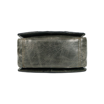 Premium Genuine  Leather Handbag with Adjustable Strap & Stud Detailing