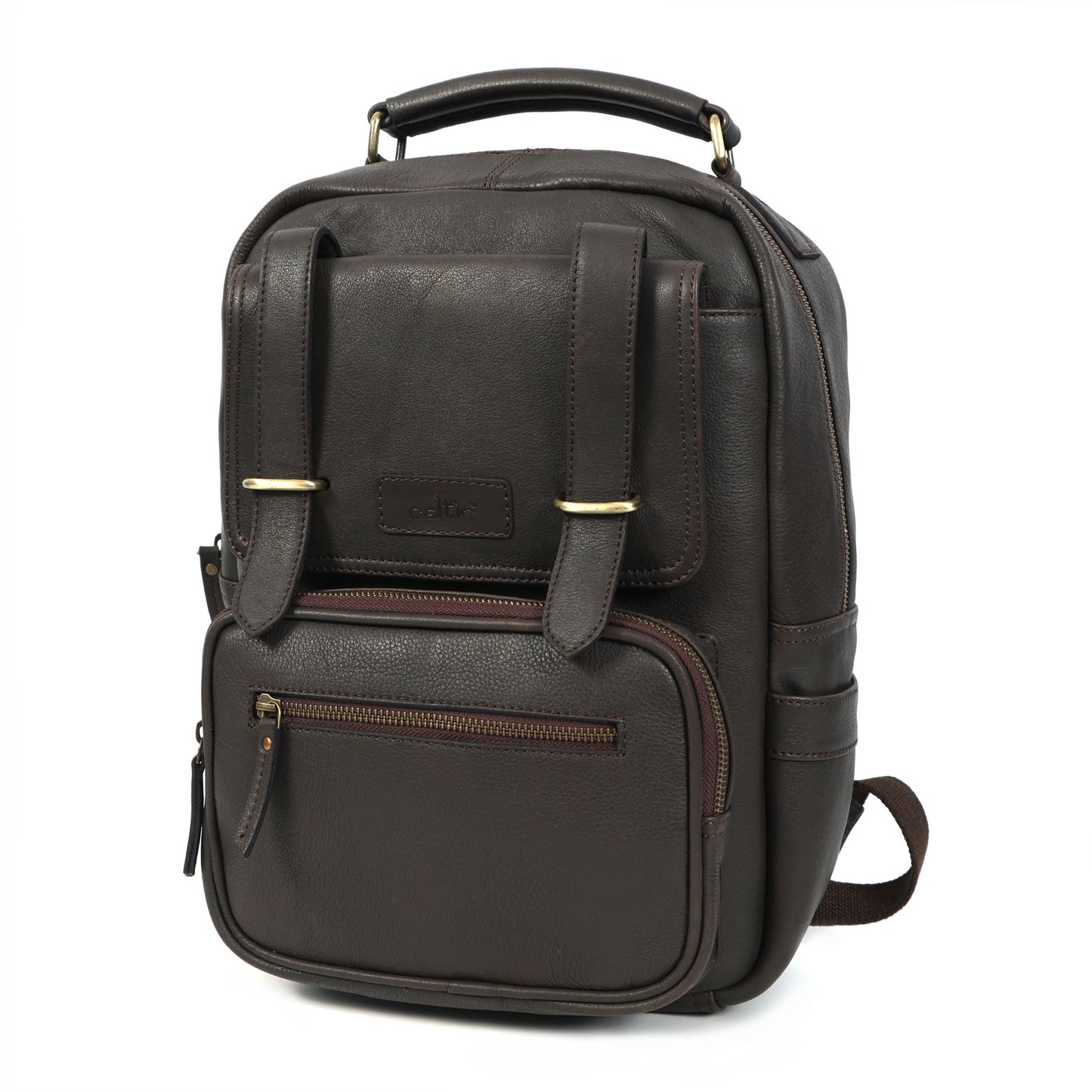Compact & Stylish Leather Unisex Small Backpack – Perfect for Everyday Use. Art: BG-1610-S