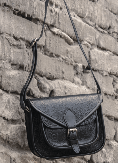 Celtic Embossing Leather Bag. - CELTICINDIA