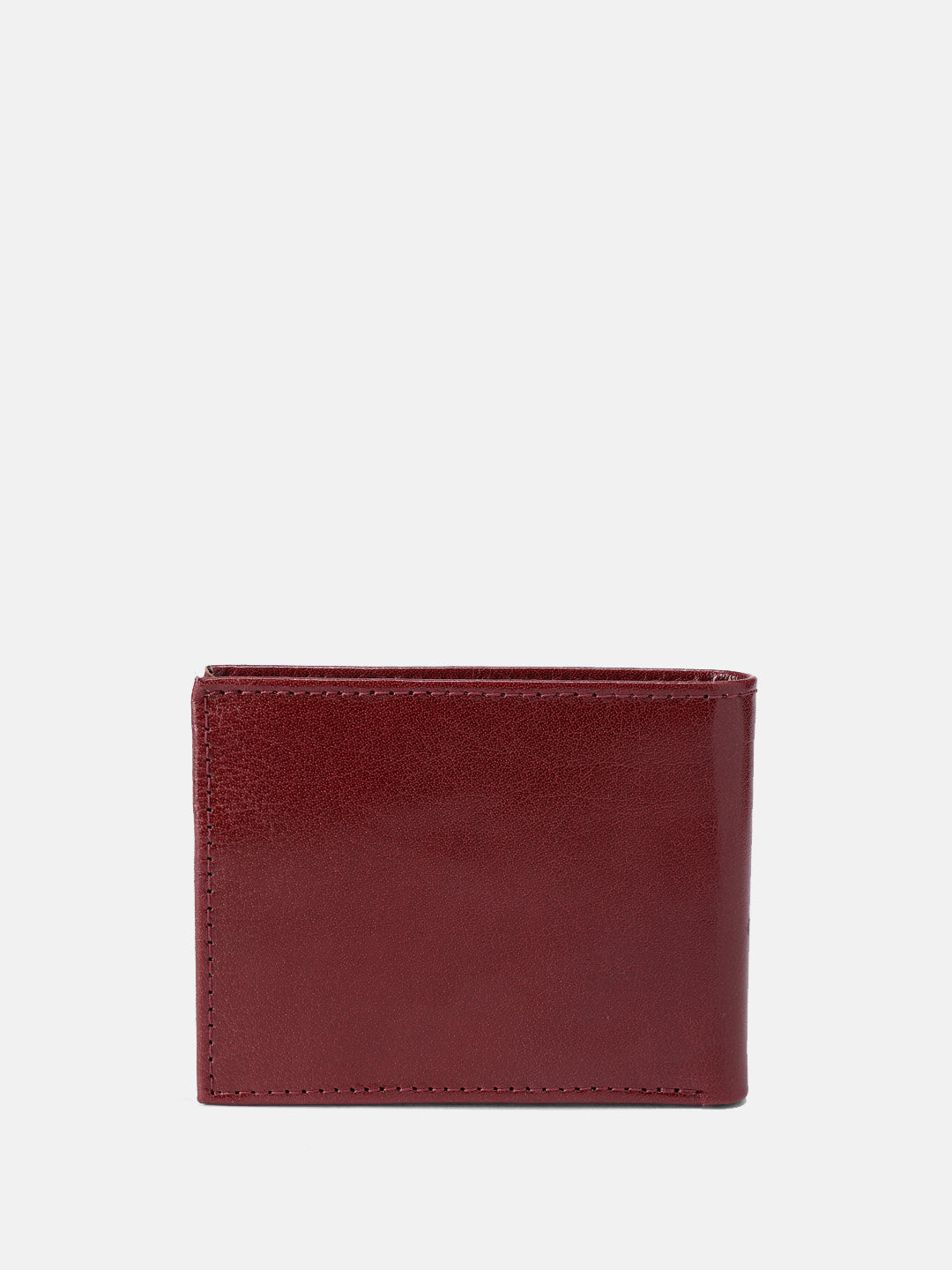 Premium Genuine Leather Bi-Fold Wallet with ID Window & Multiple Card Slots