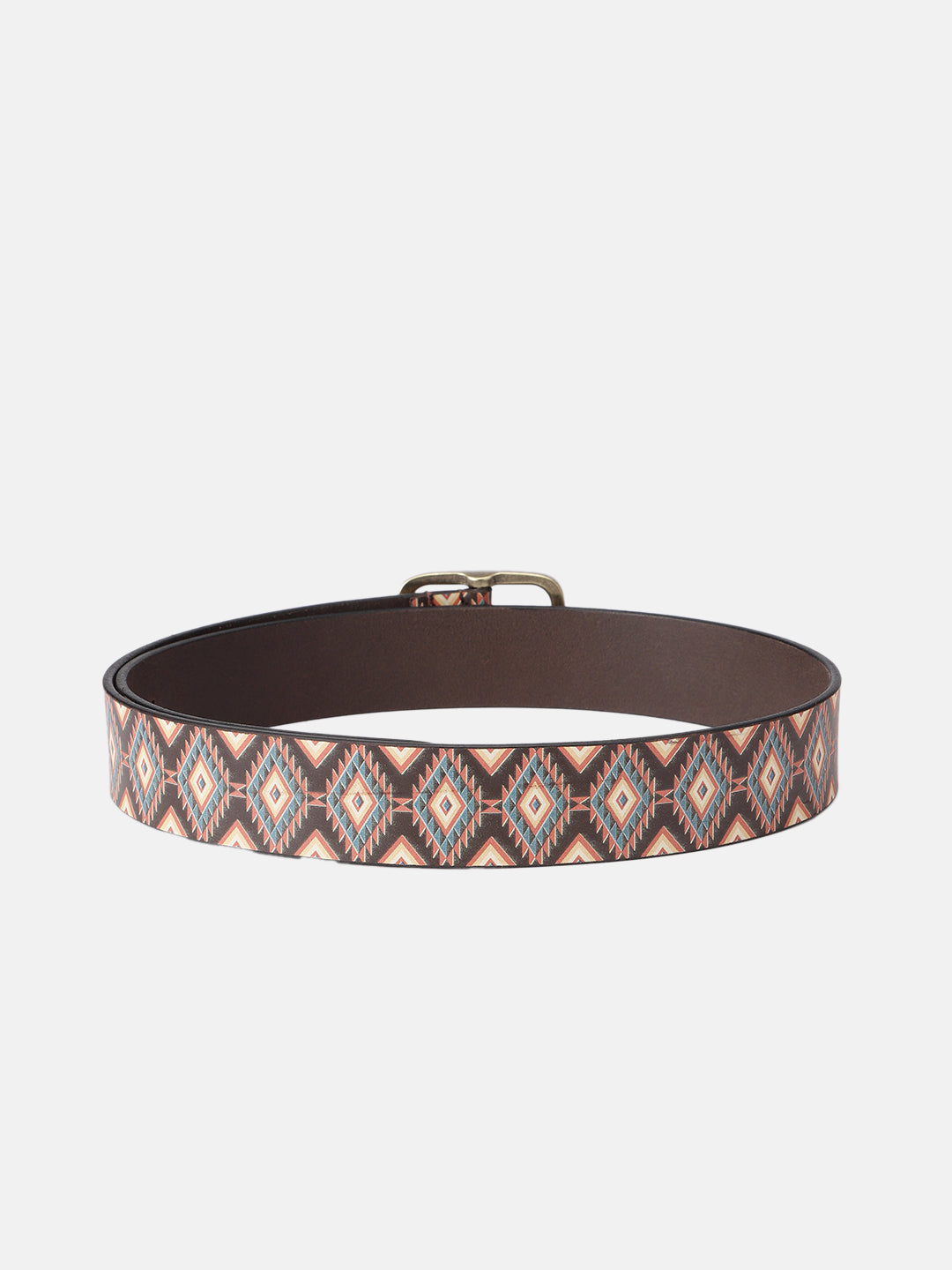 Unisex Handcrafted Tribal Pattern Belt With Durable Buckle Stylish Ethnic Casual Wear