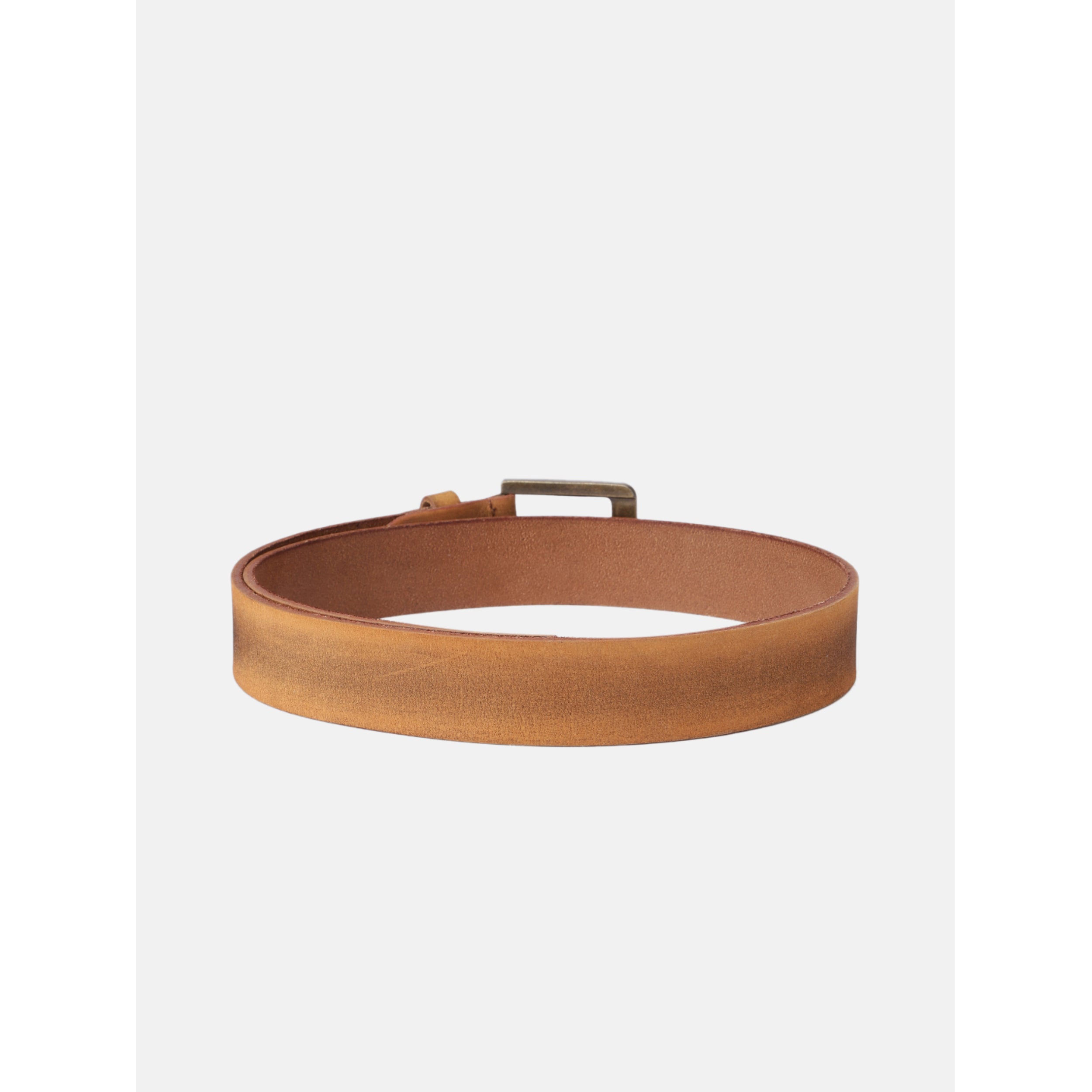 Premium Leather Tan Belt with Antique Buckle