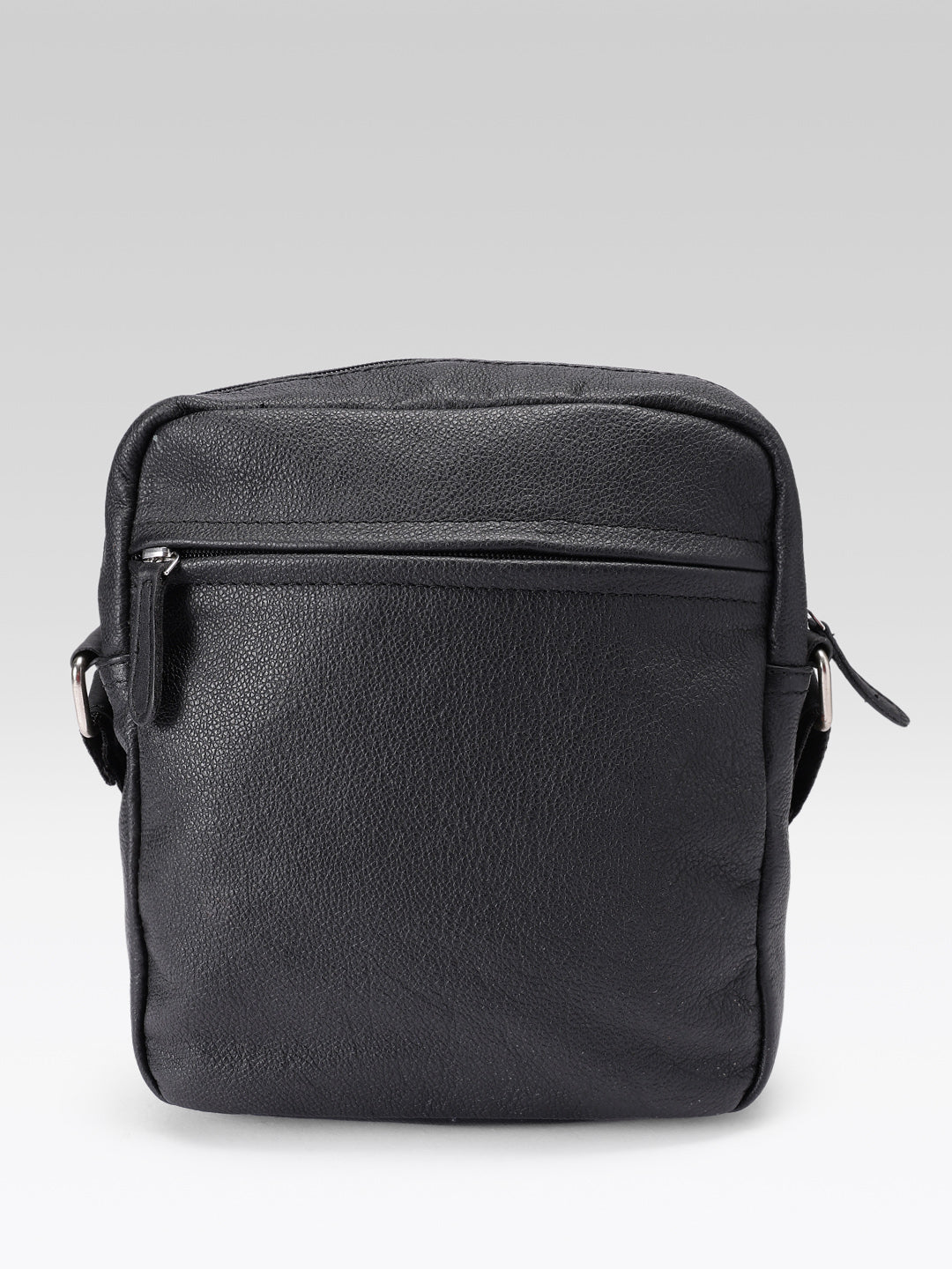 Premium Genuine Leather Crossbody Bag  with Adjustable Strap & Multiple Zip Pockets