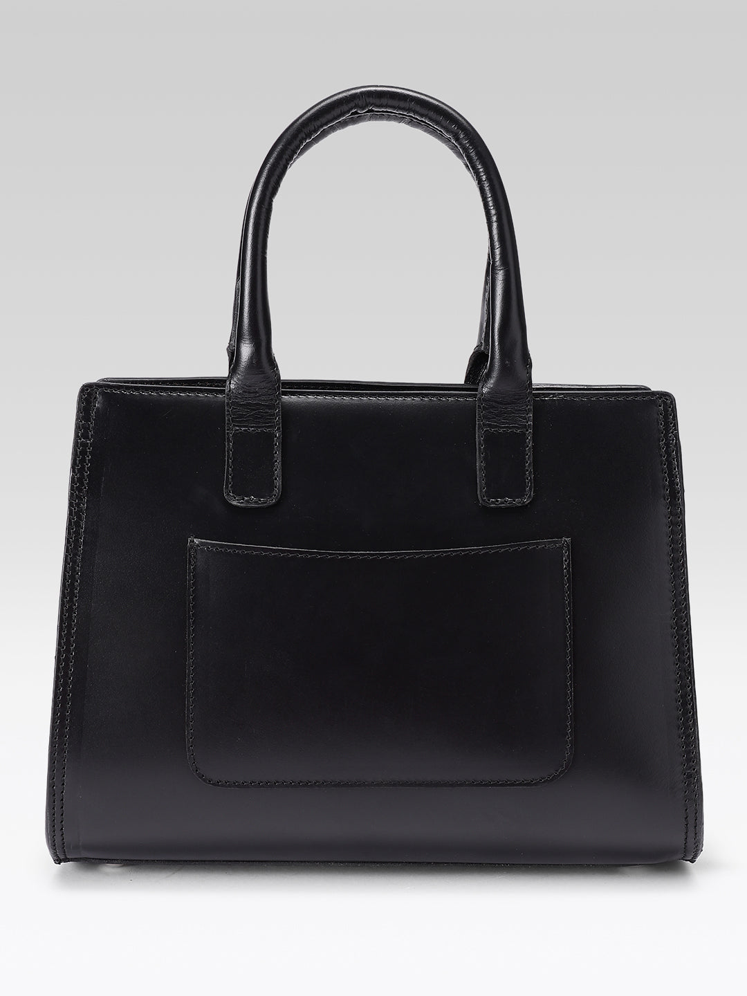 Premium Genuine  Leather Tote with Floral Embossing, Top Handles, Zip Closure