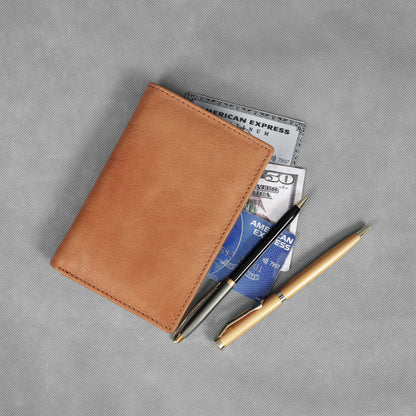 Light Brown Men’s Leather Wallet – Bi-Fold Card Holder Art:- LA-1432