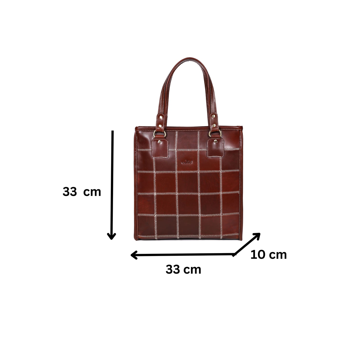 "Earthy Elegance: Elevate Your Style with Our Versatile Brown Tote Bag" Art: BG-1529-Z