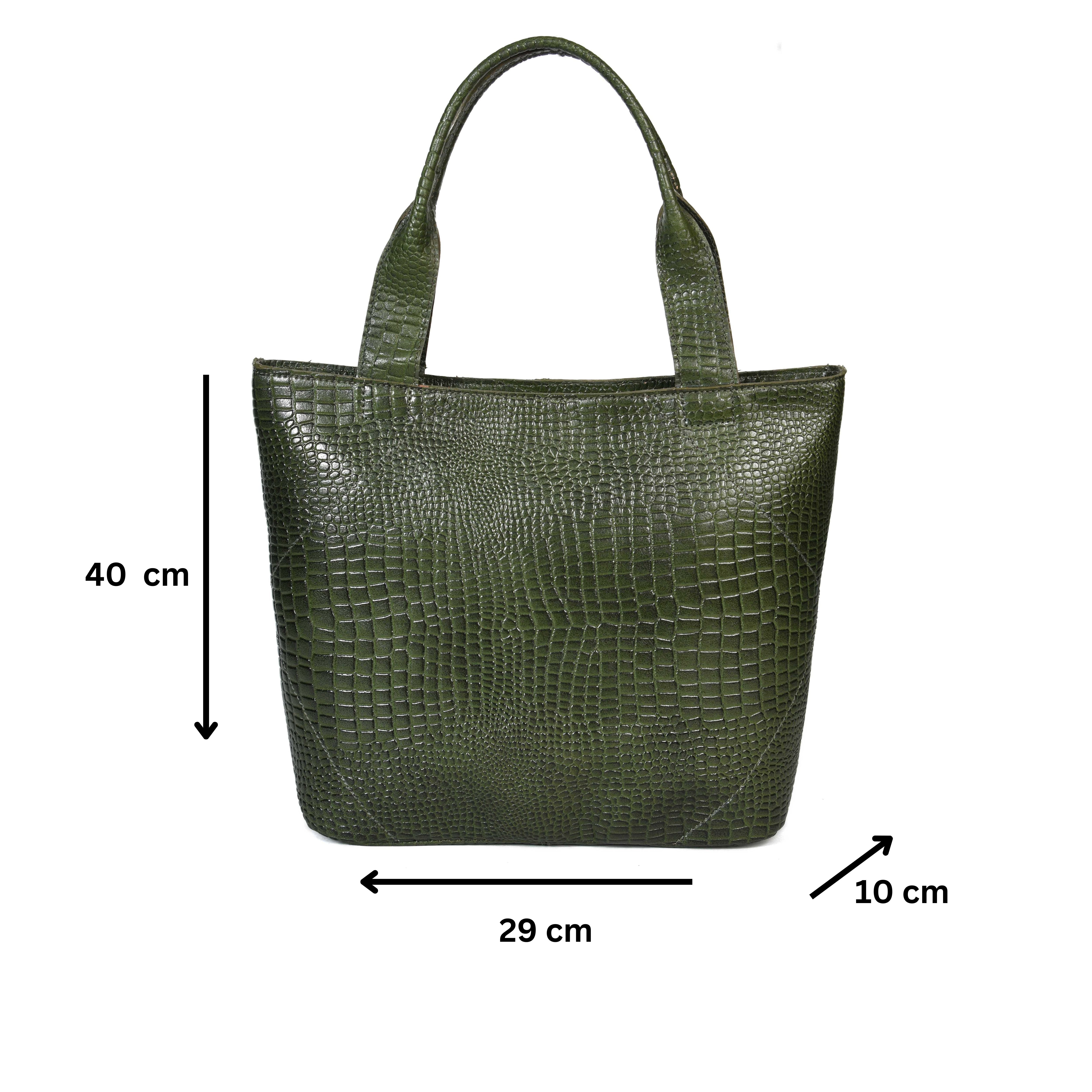 New  premium Elegance in Leather Tote Bag with Leather Accents. Art: BG-1387