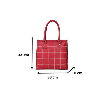 "Radiant Red Elegance: Elevate Your Style with Our Striking Tote Bag" Art: BG-1521-Z