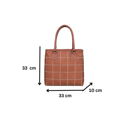 "Effortless Elegance: Elevate Your Style with Our Light Brown Tote Bag" Art: BG-1519-Z