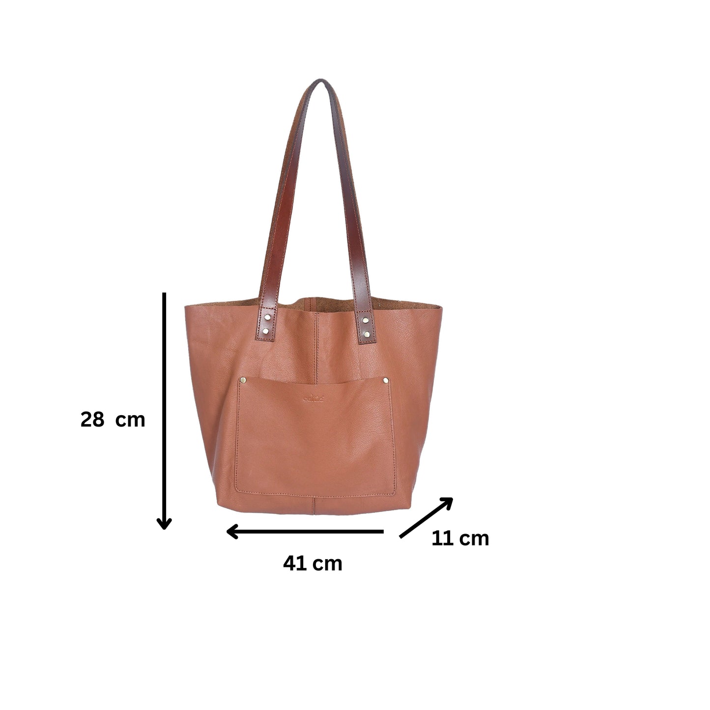 Timeless Elegance: Tan Leather Tote Bag. Art: BG-1547