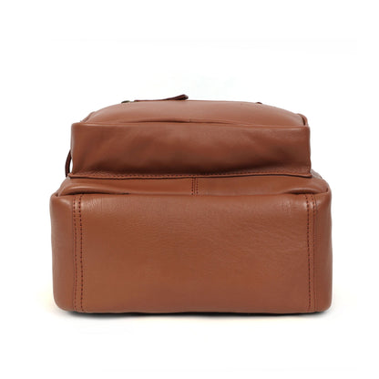 Compact & Stylish Leather Unisex Small Backpack – Perfect for Everyday Use. Art: BG-1610-S