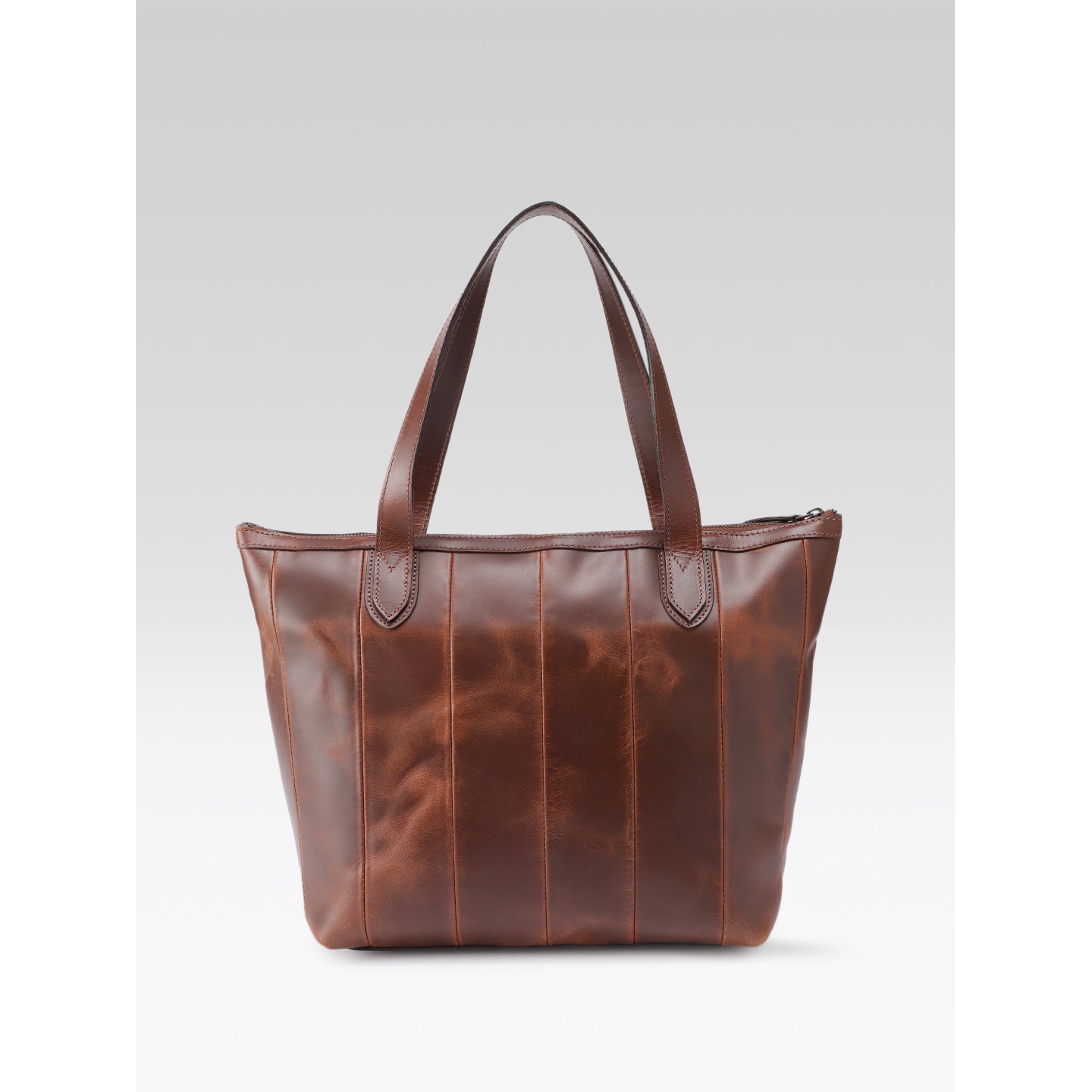Premium Genuine Leather Tote Bag for Women |  Inner Zip Pocket