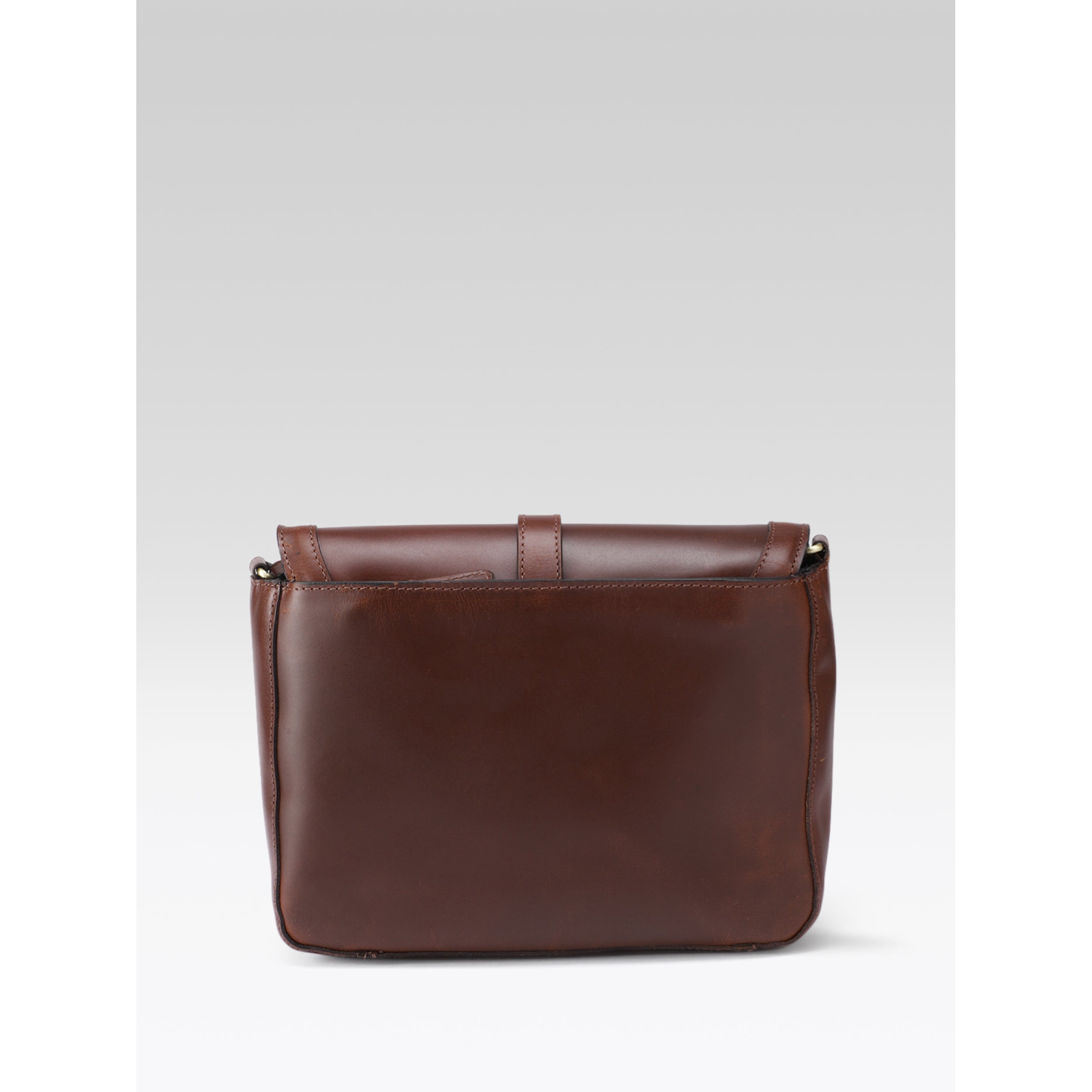 Premium Genuine Leather Sling Bag with Flap Closure,  & Adjustable Strap