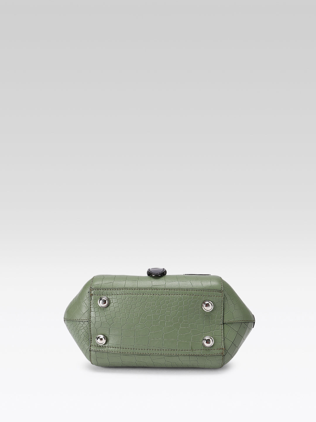 Premium Croc-Texture Structured SlingBag with Buckle Flap & Adjustable Strap
