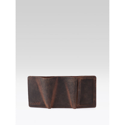 Premium Vintage Leather Trifold Wallet | Stylish Slim Card Holder for Men with Multiple Slots