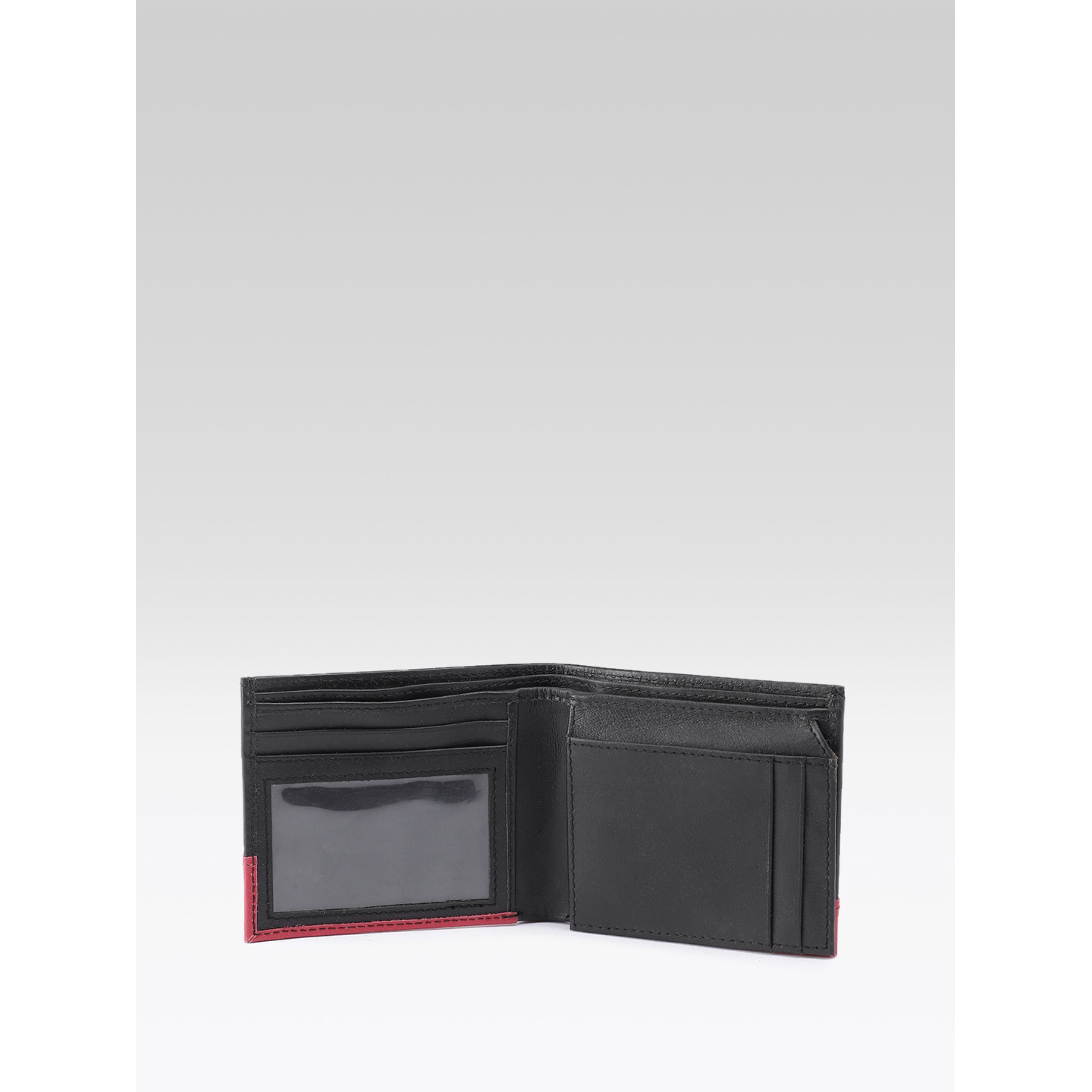 Premium Black Leather Wallet for Men | with ID Window & Secure Coin Pocket