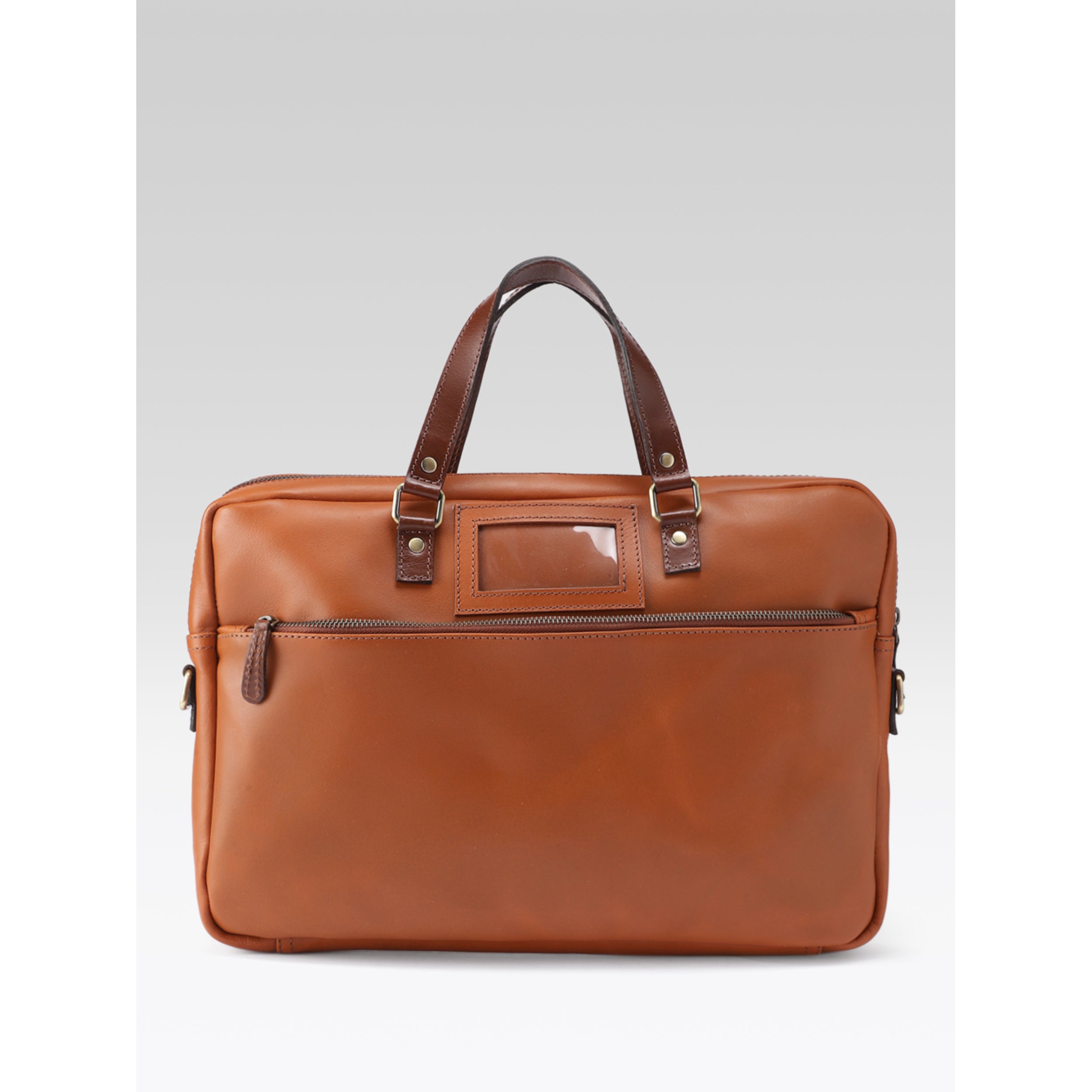 Premium Genuine Leather Business Messenger Laptop Bag