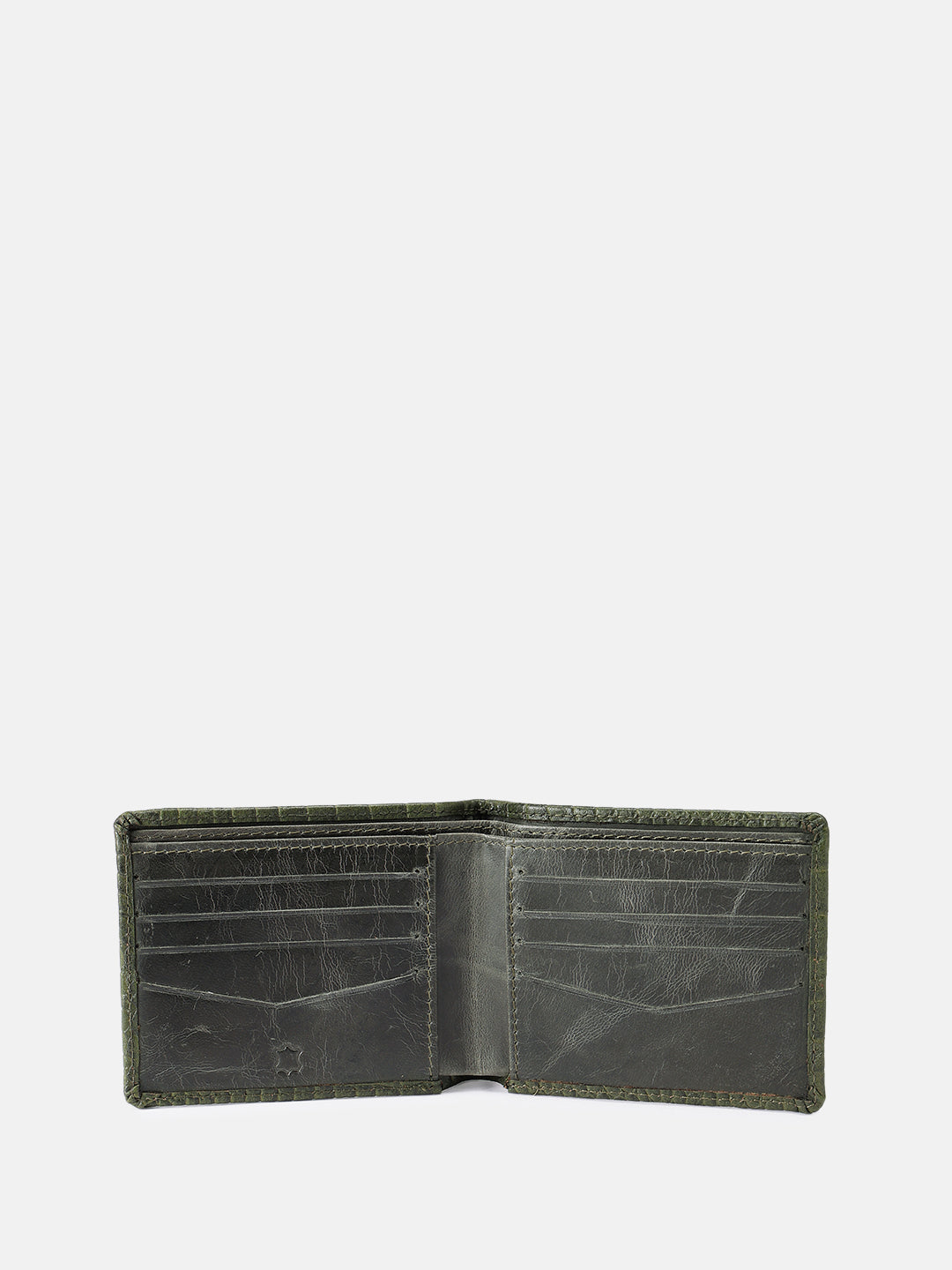 Premium Genuine Leather Crocodile Embossed Bi-Fold Wallet for Men | Multiple Card Slots