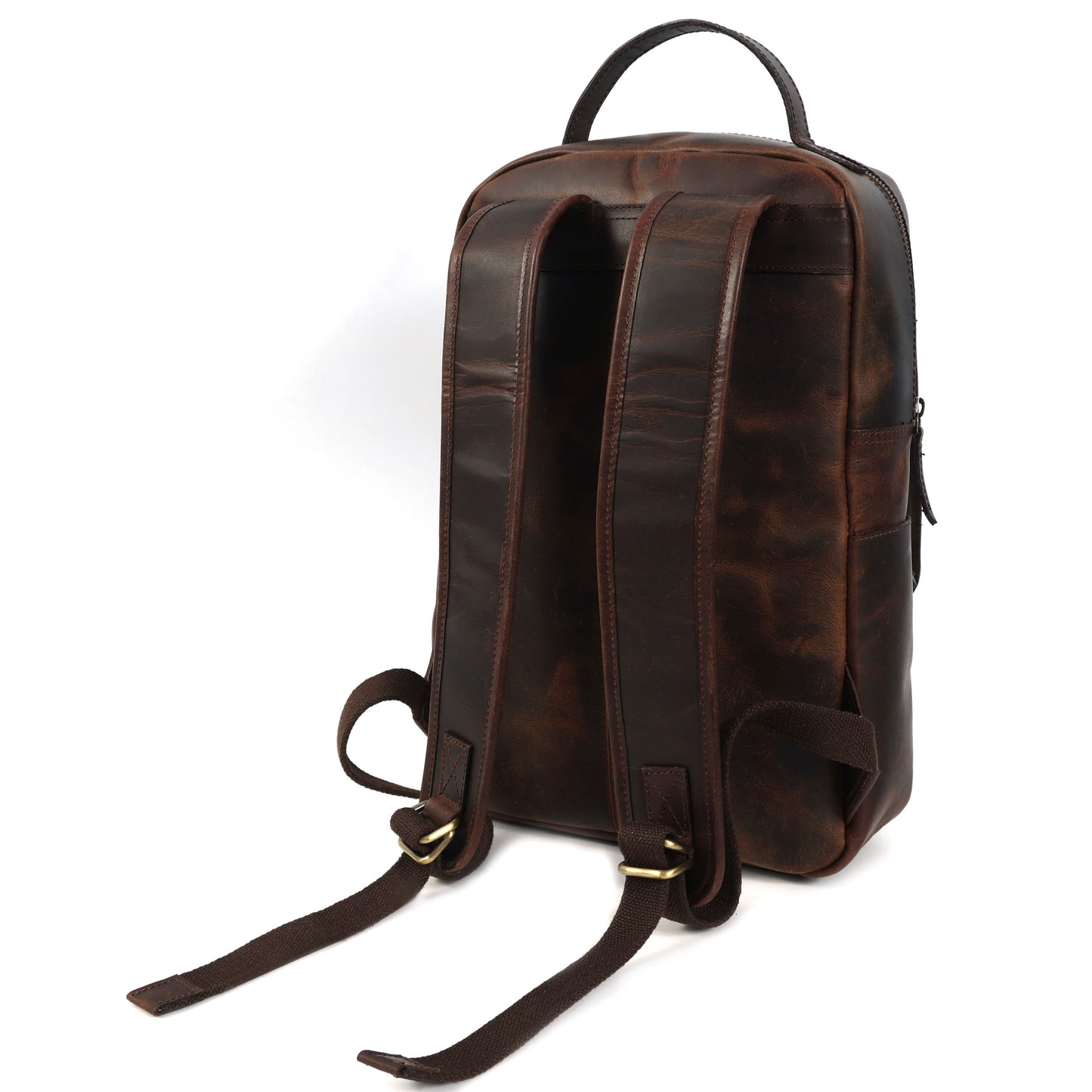 Elevate Your Style – Men's Full-Grain Leather Professional Backpack | Premium & Timeless, Art:- BG-1612