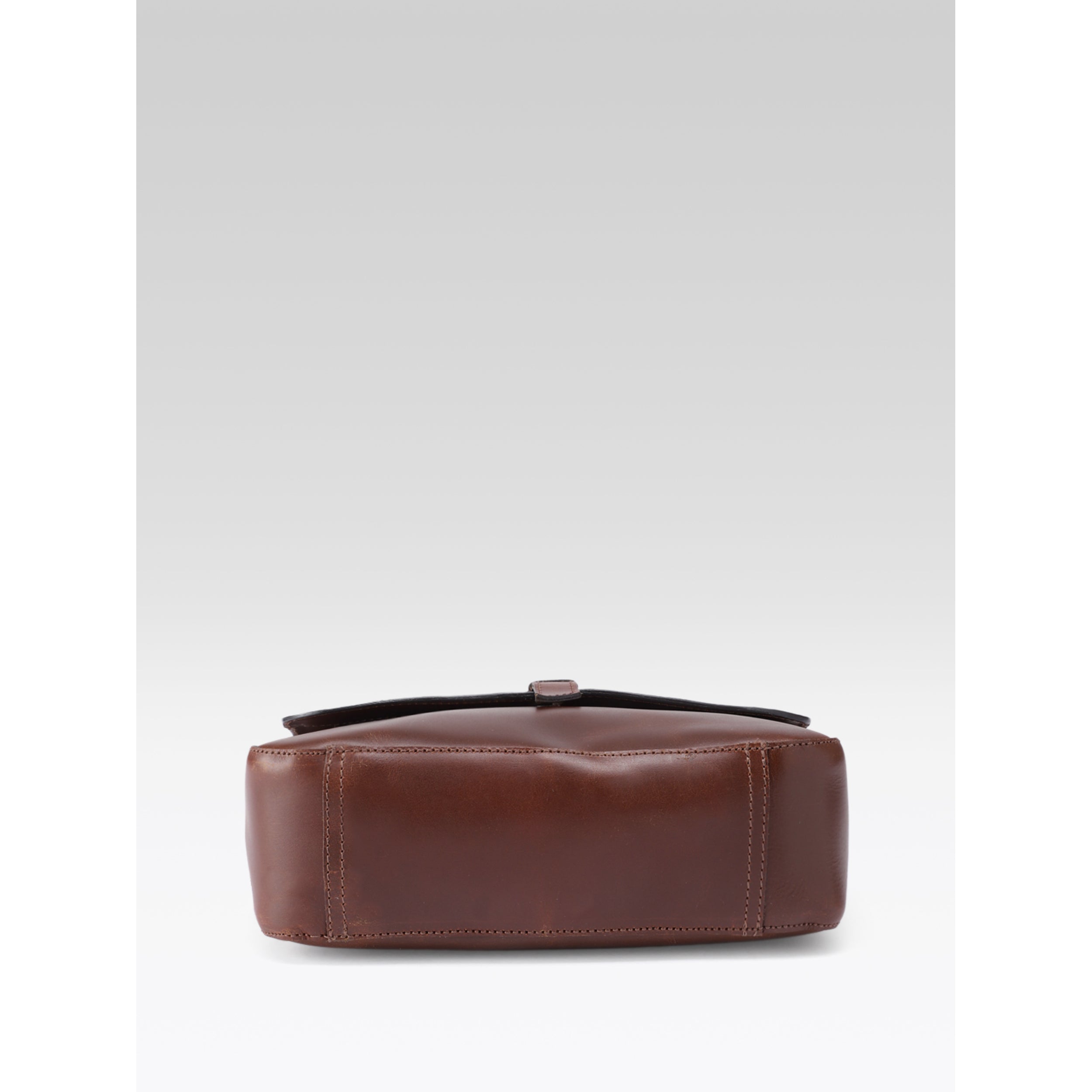 Premium Genuine Leather Sling Bag with Flap Closure,  & Adjustable Strap