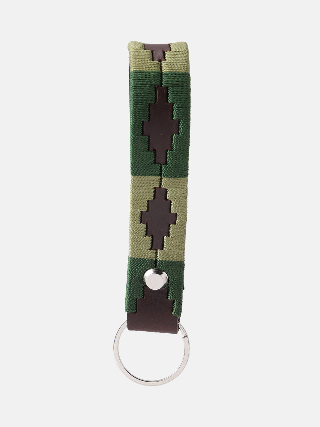 Unisex Handcrafted Leather Woven Green Buckle Artisan Casual Wear Accessory