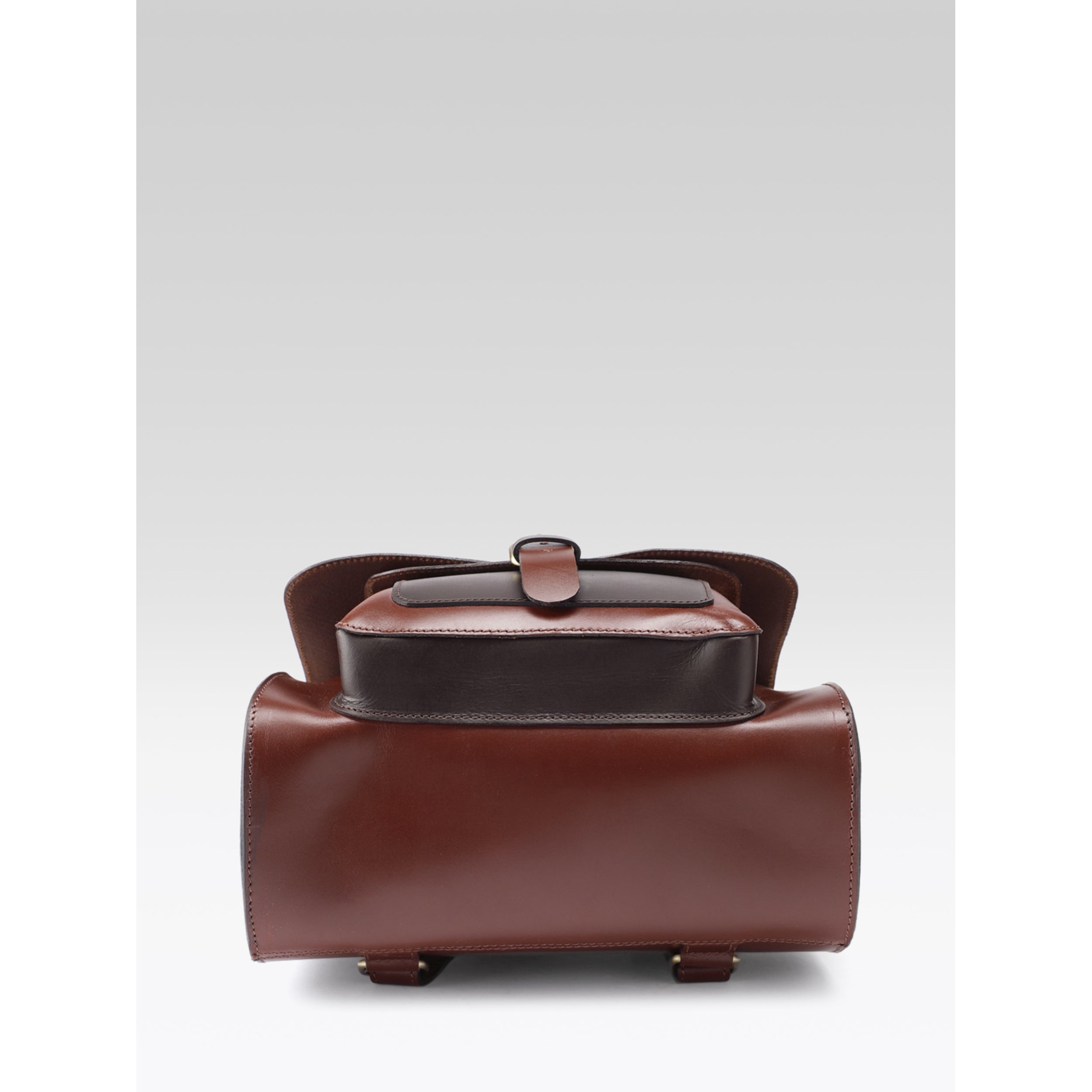 Premium Genuine  Leather Everyday Backpack with Secure Flap Closure