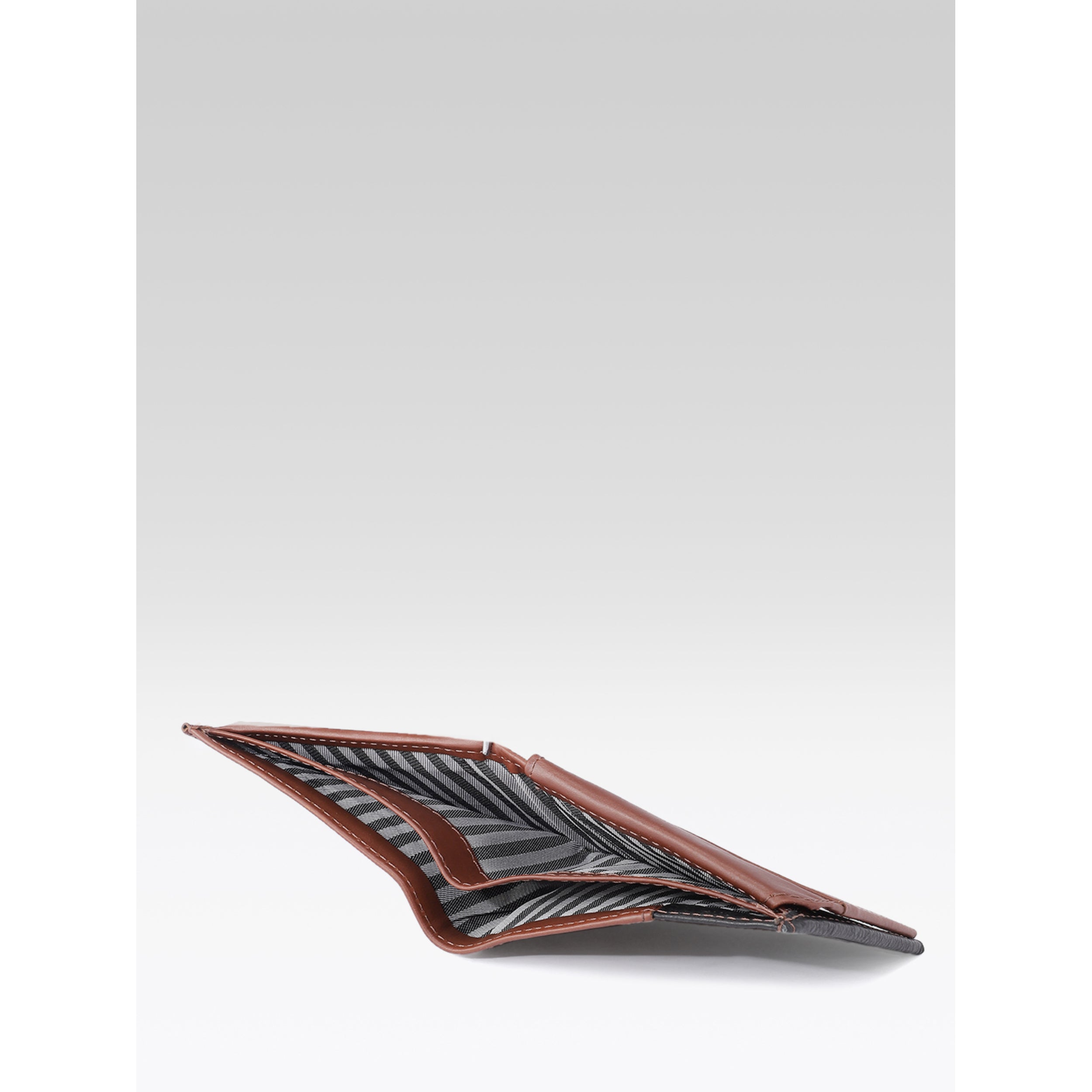 Premium Two-Tone Genuine Leather Mens Wallet | Slim Bifold Export Quality with Coin Pocket
