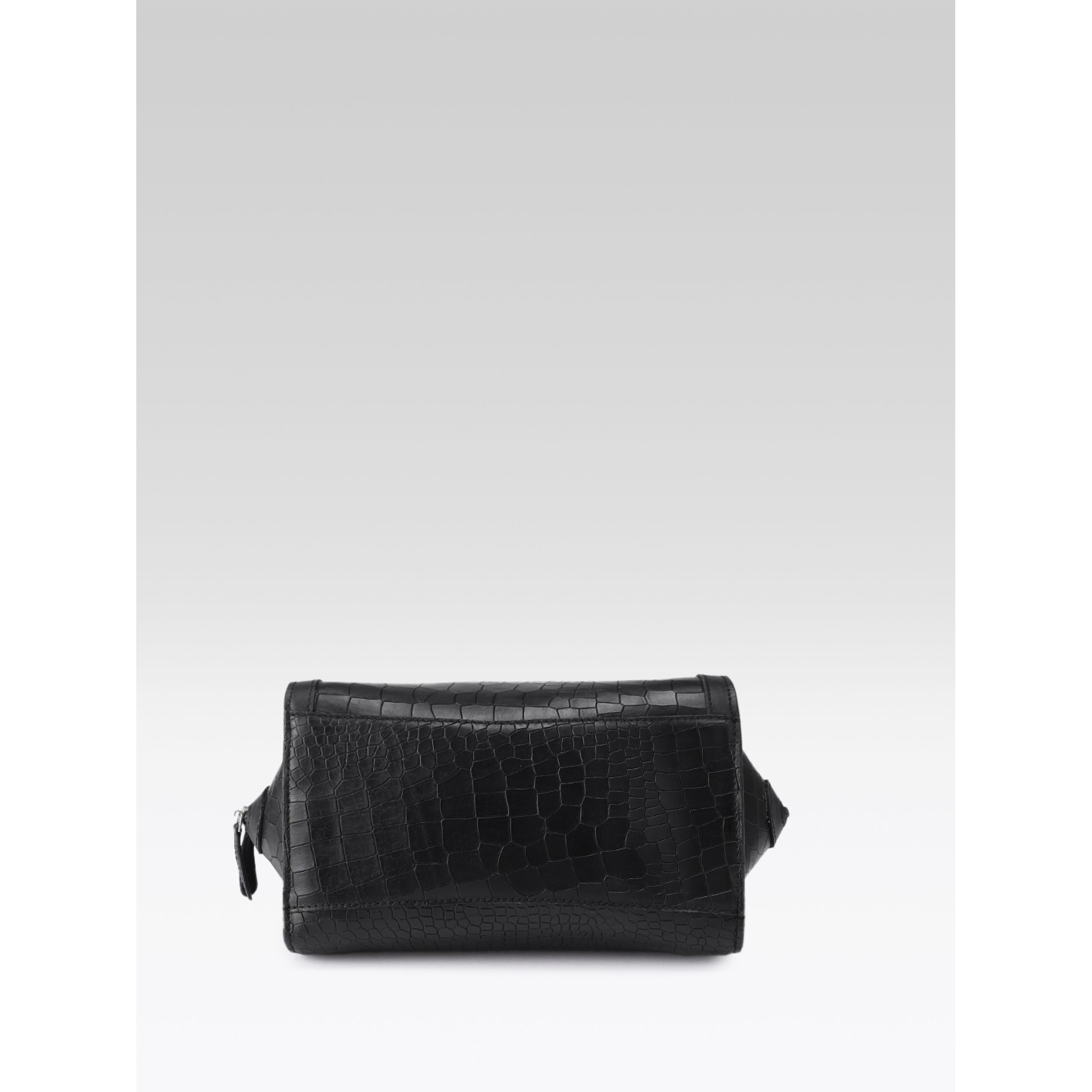 Premium Genuine Textured Leather  Satchel Handbag with Dual Handles, Detachable Strap & Zip Pockets