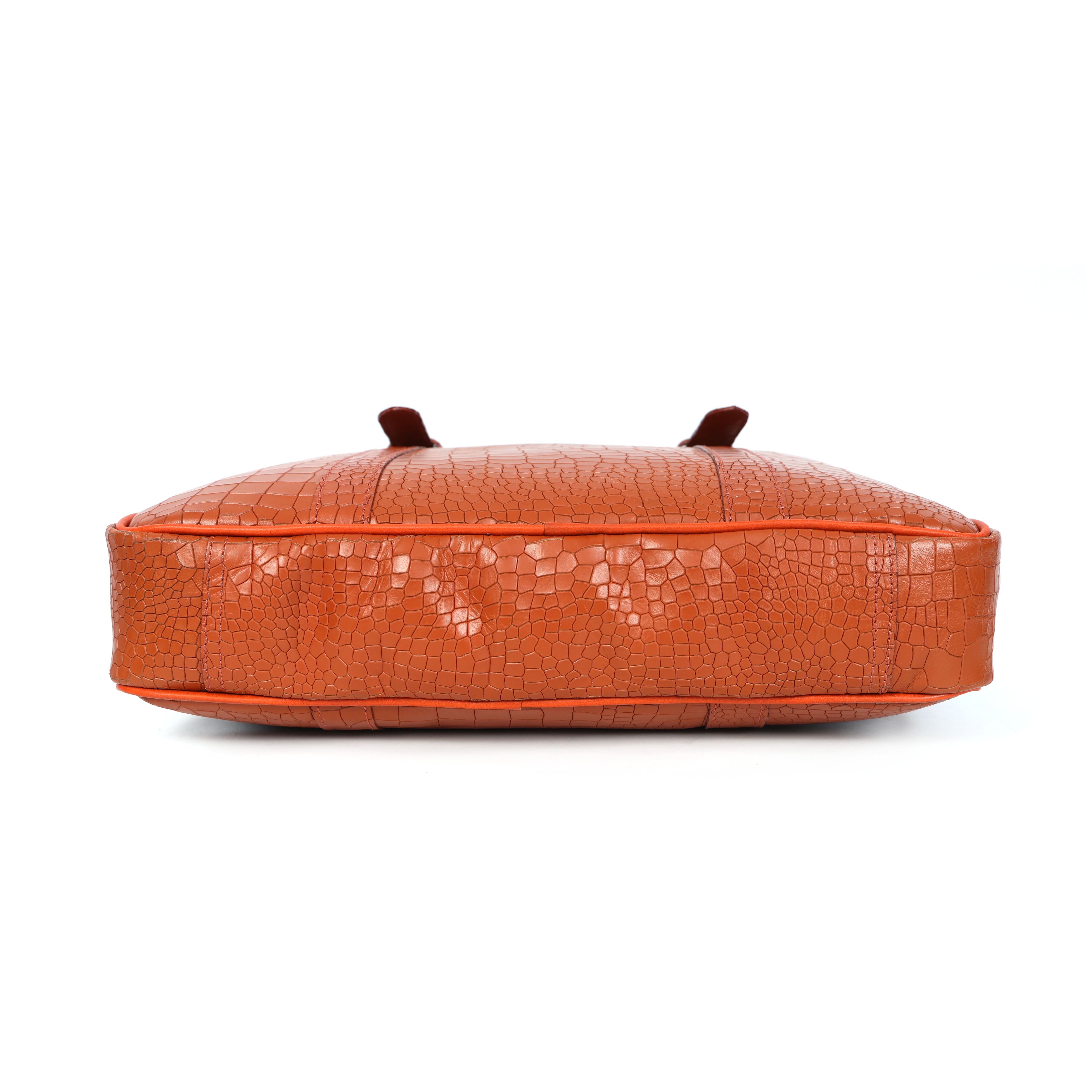  croco texture pure leather laptop bag for office use with holdall and shoulder strap,  Art: BG-1701