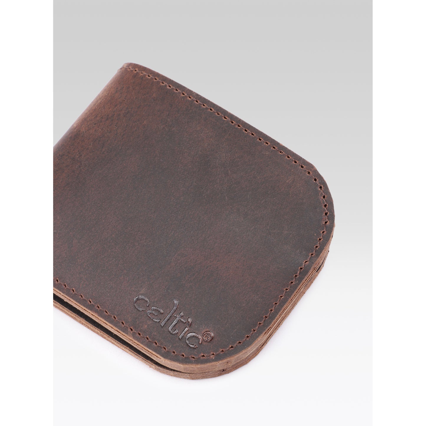 Premium Dual tone Genuine Leather Slim Bi-Fold Wallet