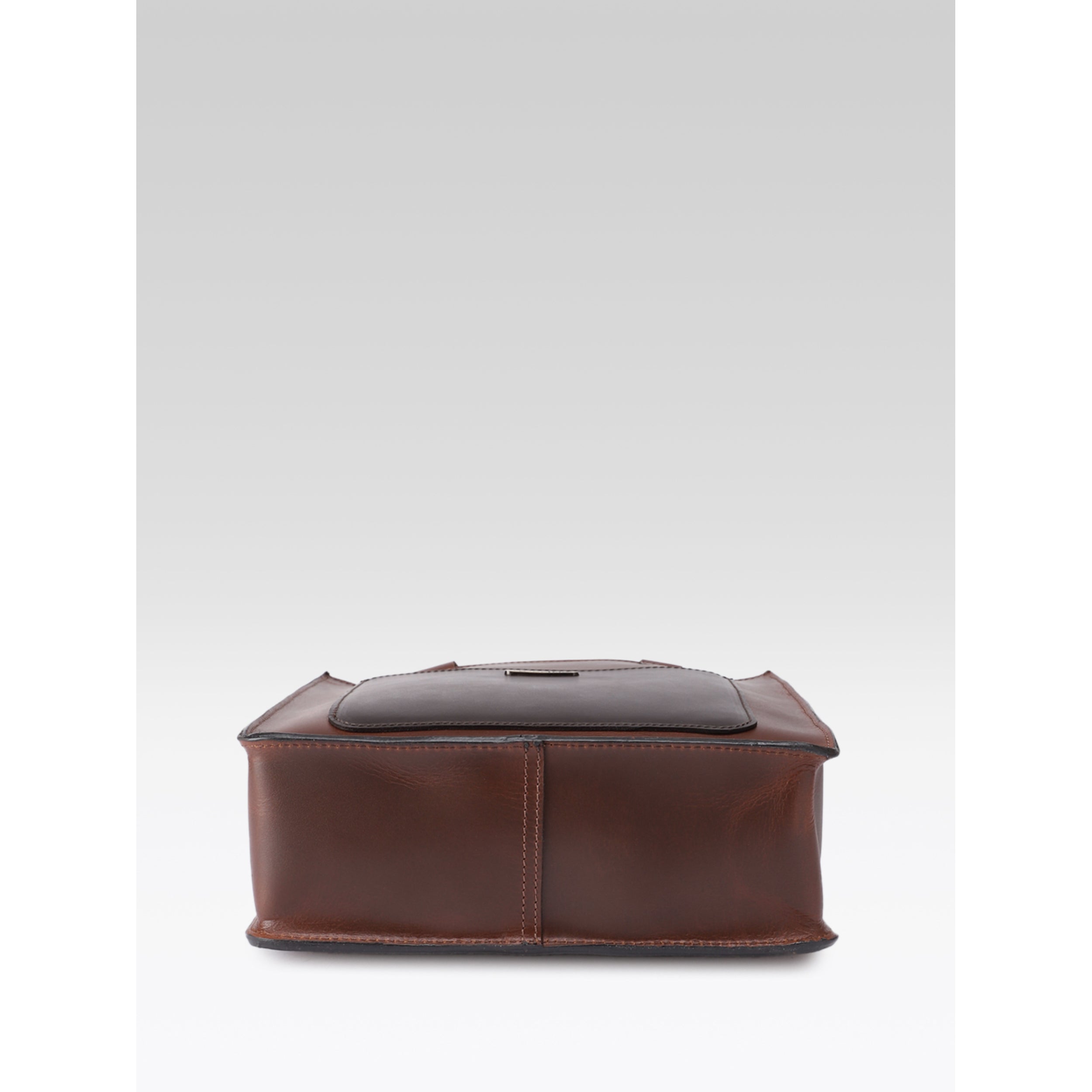 Premium Genuine Leather Tote Bag with Front Pocket Minimal & Durable Everyday Carry