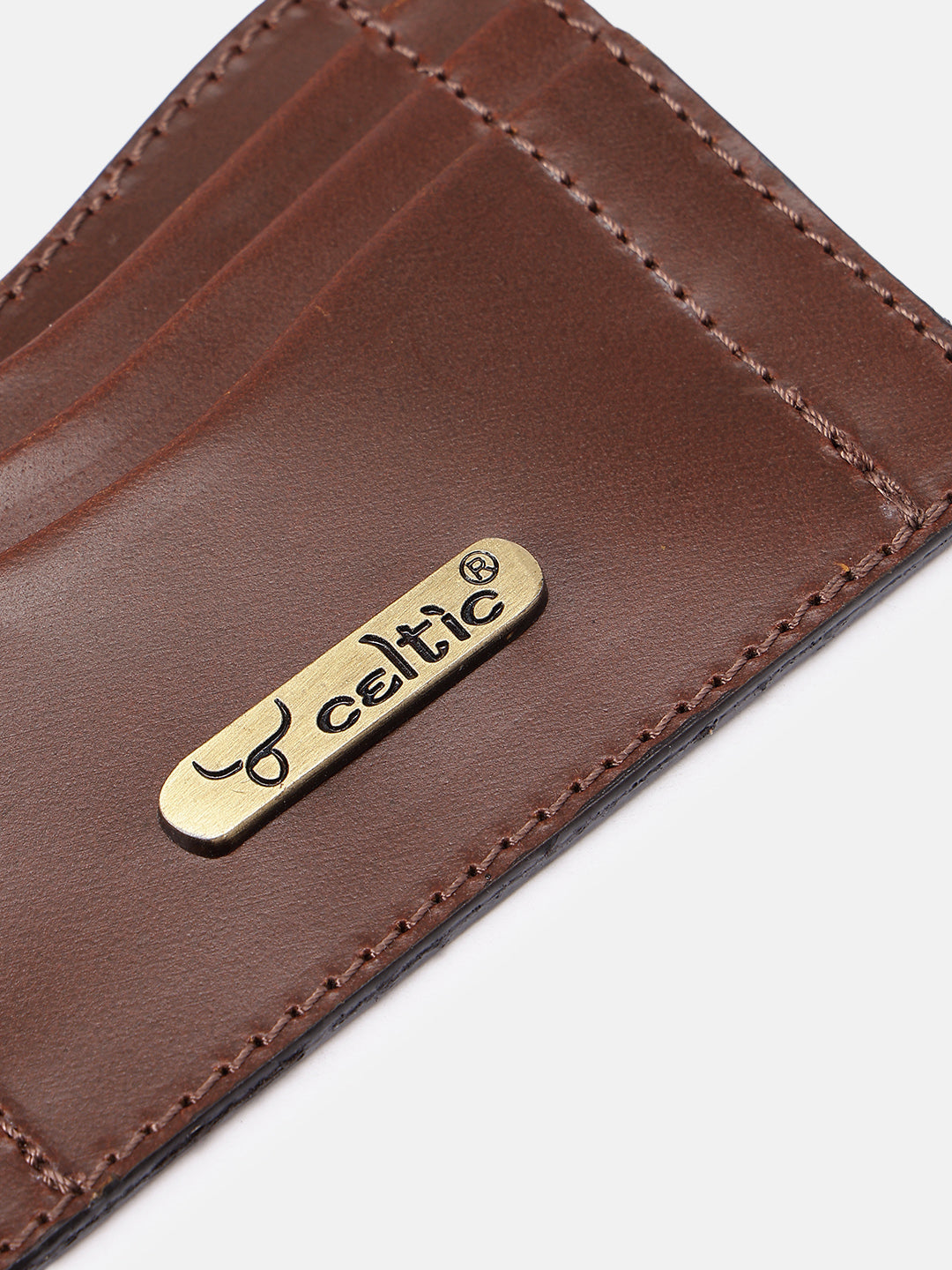 Premium Genuine Leather Slim Card Holder – Brown Minimalist Credit Card Hol