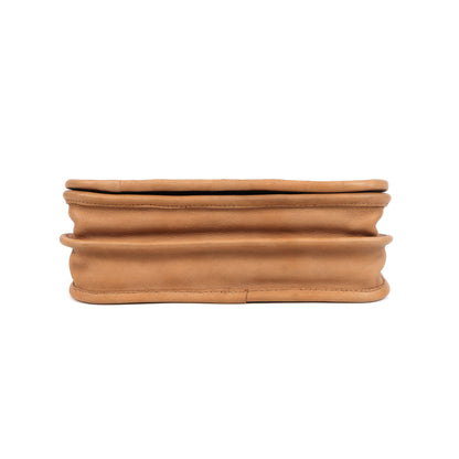 Premium Handwoven Leather Crossbody Bag with Zip Closure & Adjustable Strap