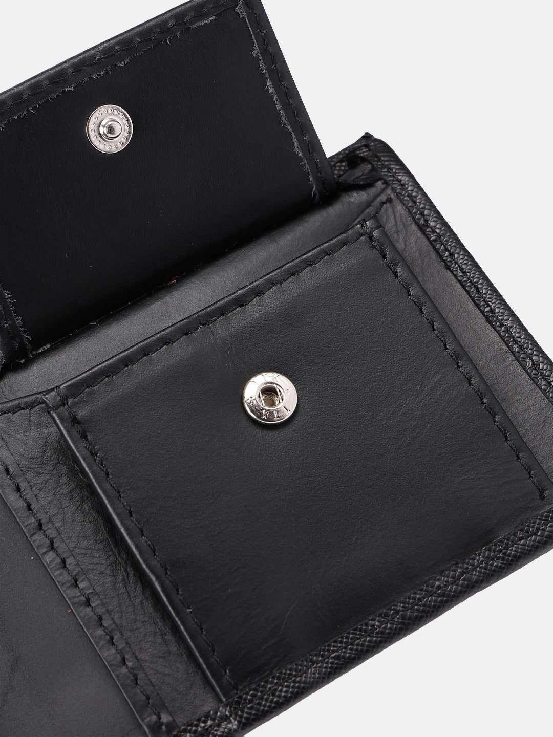 Premium  Genuine Leather Bi-Fold Wallet with Flip ID Window & Coin Pocket