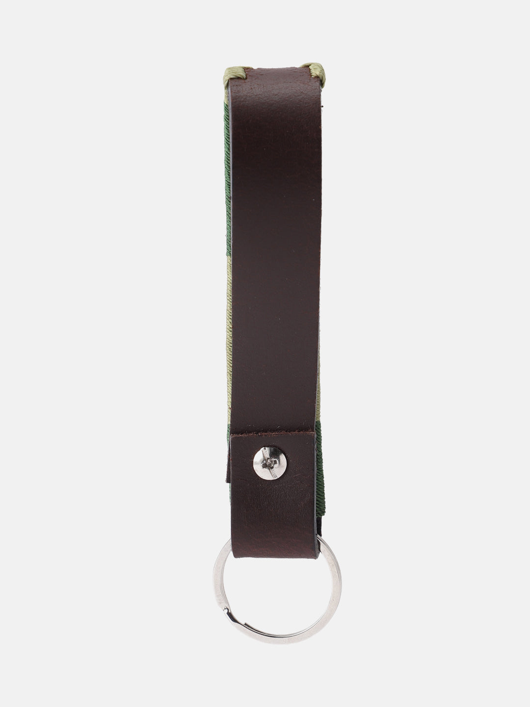 Unisex Handcrafted Leather Woven Green Buckle Artisan Casual Wear Accessory