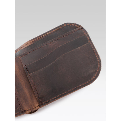 Premium Dual tone Genuine Leather Slim Bi-Fold Wallet
